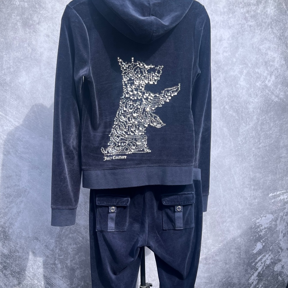 Juicy couture, Y2K velour bling tracksuit with pockets